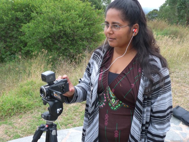 Sheena Kitchener filming at William Howe Park, Mt Annan | A History of ...