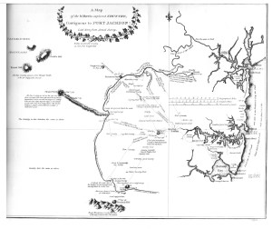 Map of Port Jackson from Watkin Tench