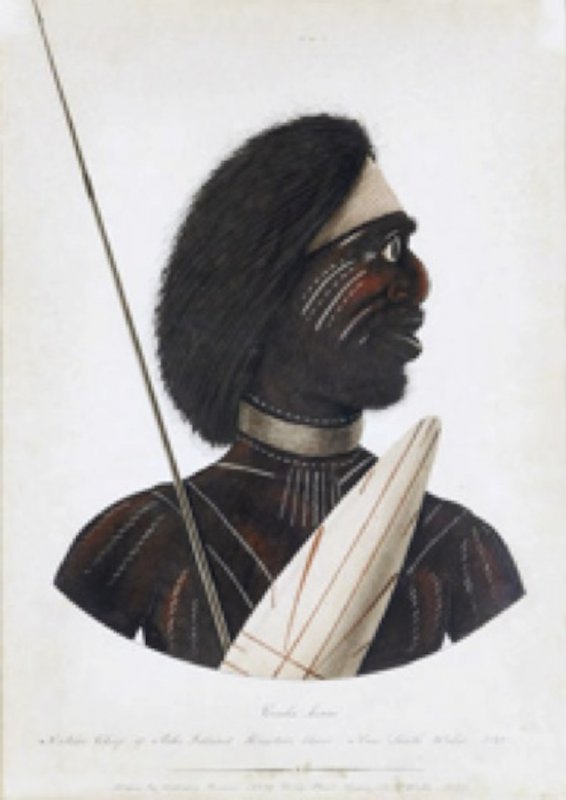 Tribal "chief" Coola-benn of Ash Island